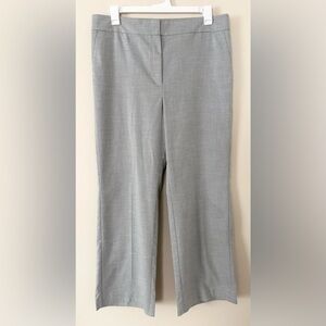 Ann Taylor Sz 16 Gray Wide Leg High Rise Dress Pant Slacks